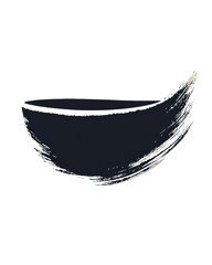 Fototapeta premium Abstract brush stroke in dark colors.