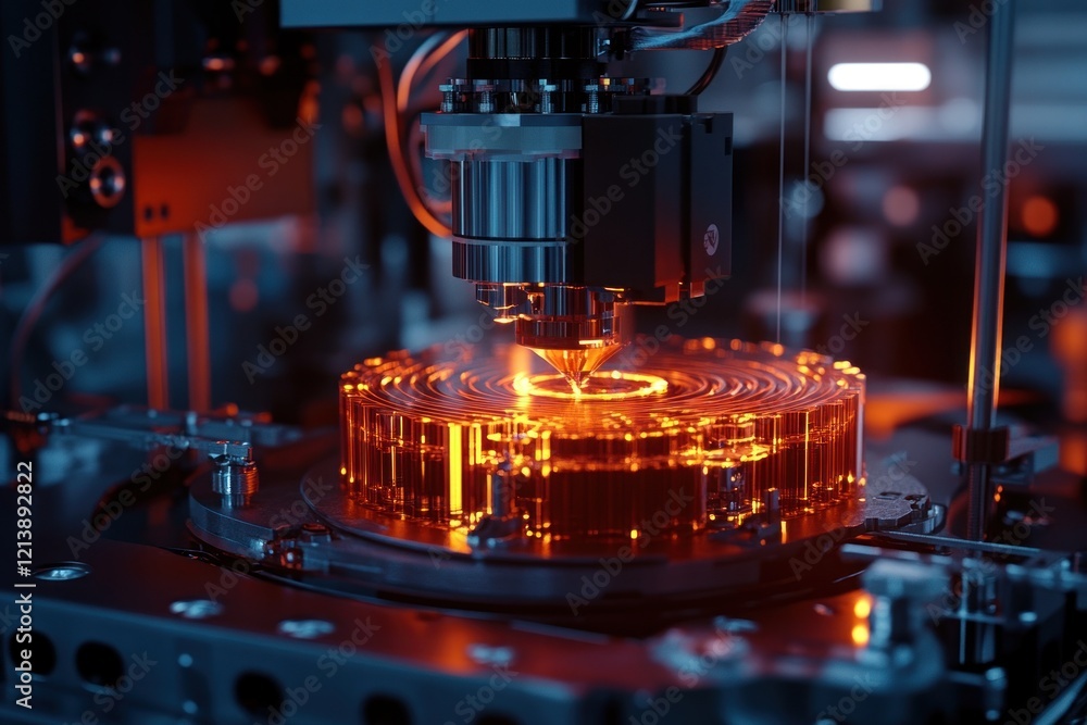 Poster factory automation precision robotic process etching silicon wafer