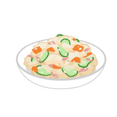 ポテトサラダのイラスト