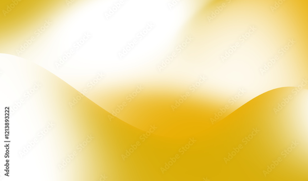 Poster abstract yellow and white gradient background with soft curving lines creating a flowing effect