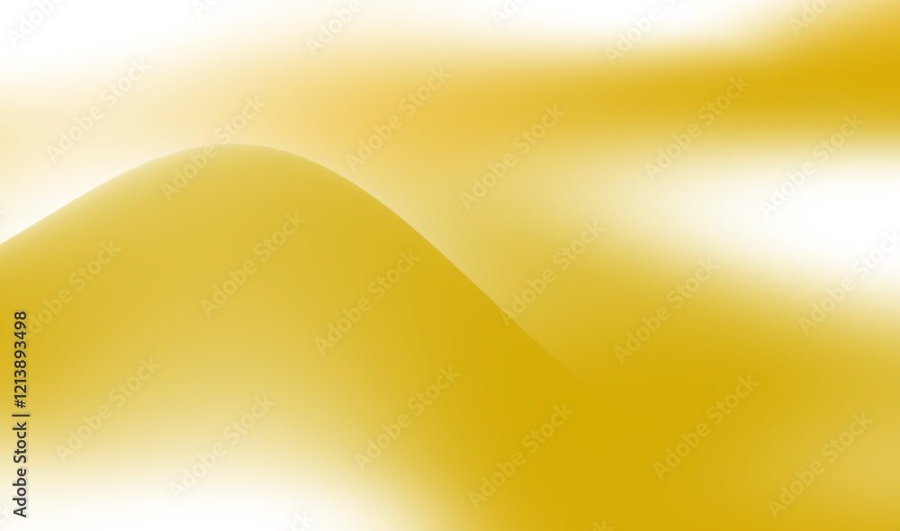 Aufkleber abstract smooth golden gradient background with a flowing wave design and light hues
