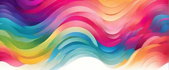 Obraz premium abstract colorful background with waves