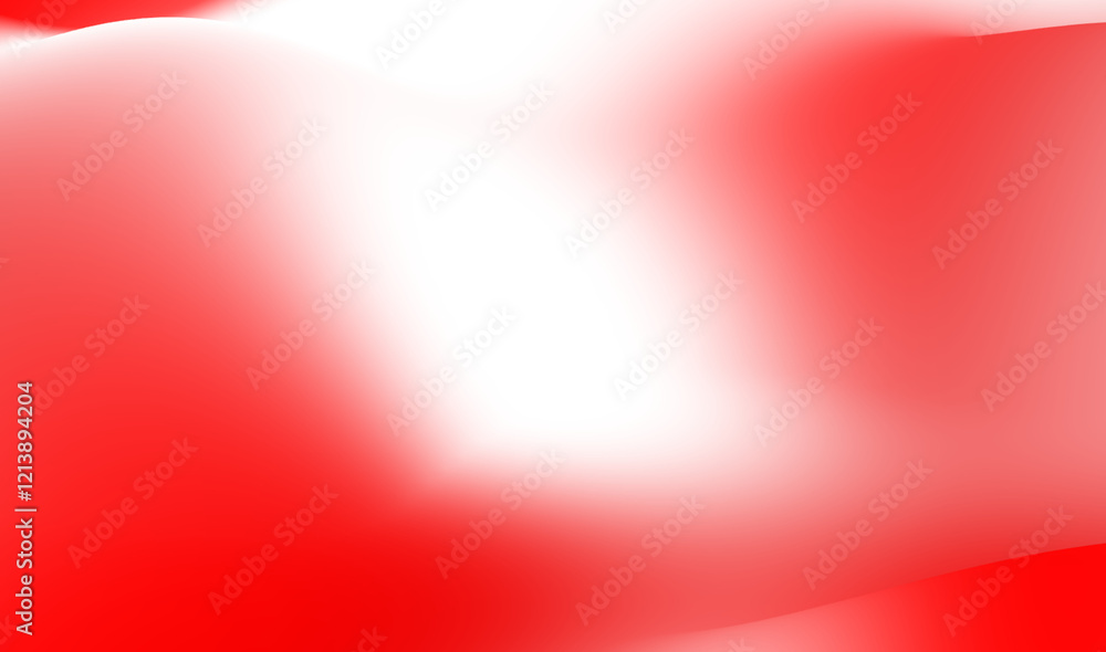 Poster abstract red and white gradient background, smooth and soft color transition