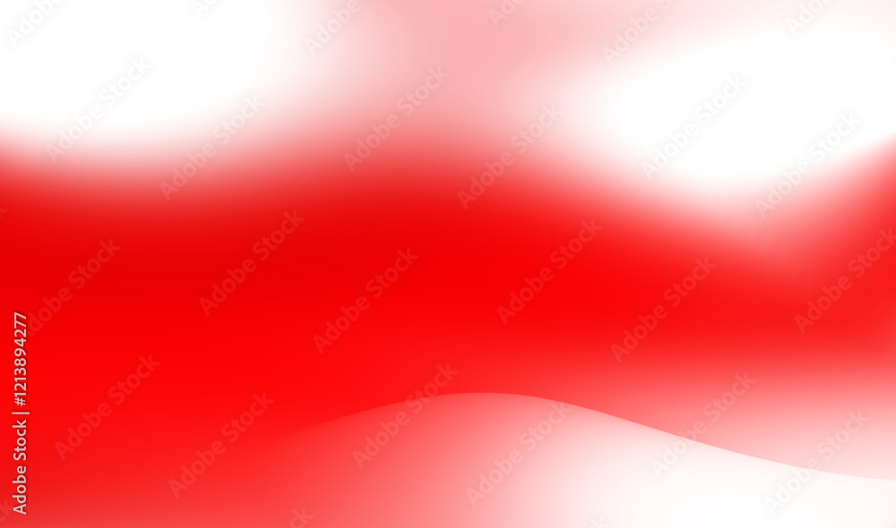 Poster abstract red and white gradient background with soft smooth transitions