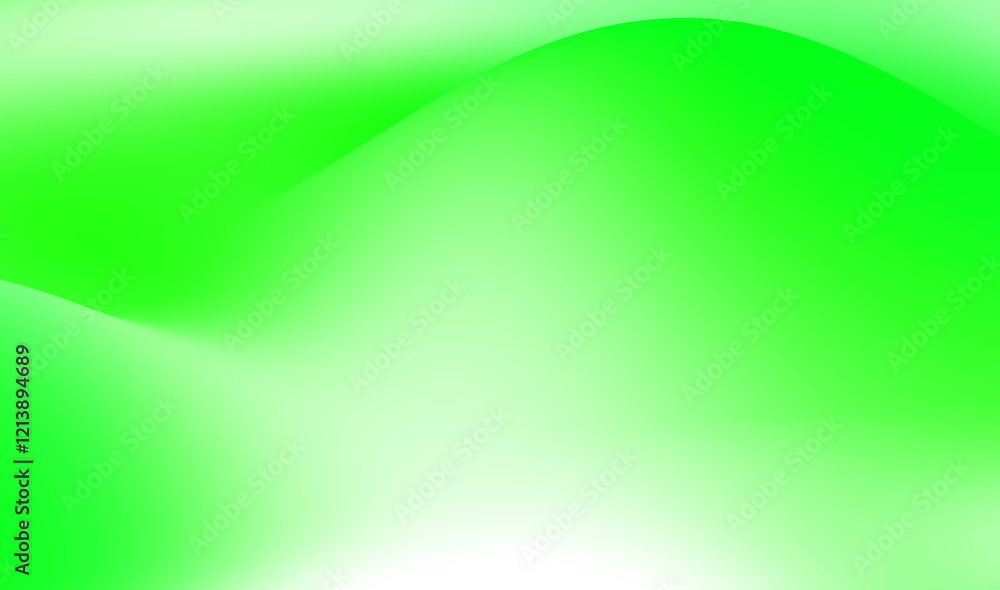 Poster abstract gradient green and white background with soft flowing shapes, graphic design