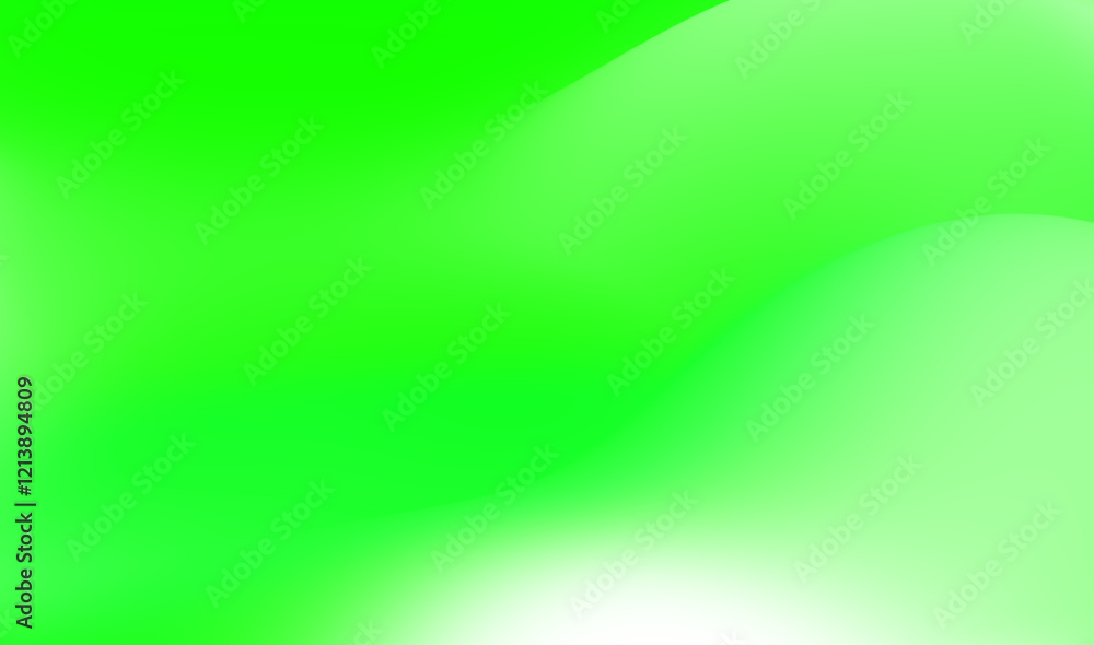 Poster abstract gradient with green and white color creating a smooth blend
