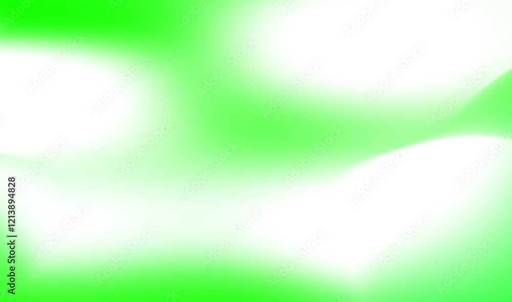Poster abstract green and white gradient background with smooth wavy transitions