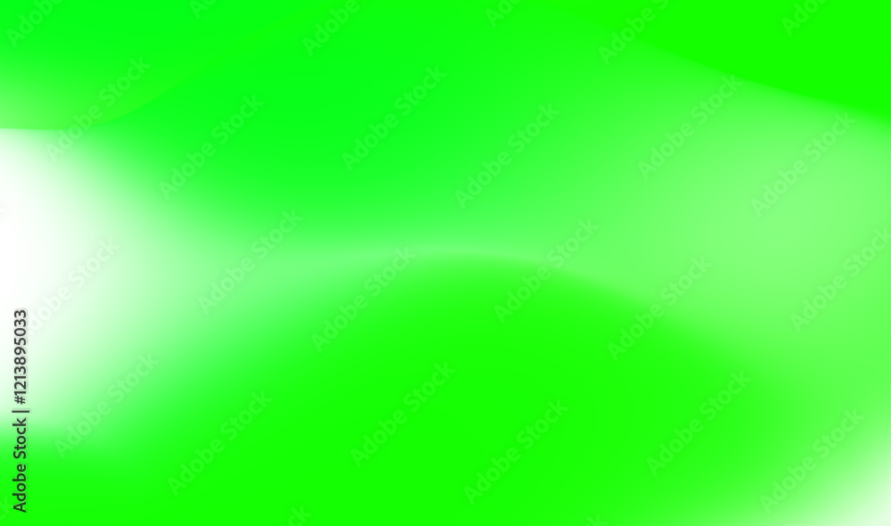 Poster abstract gradient background in vibrant lime green and white with soft light