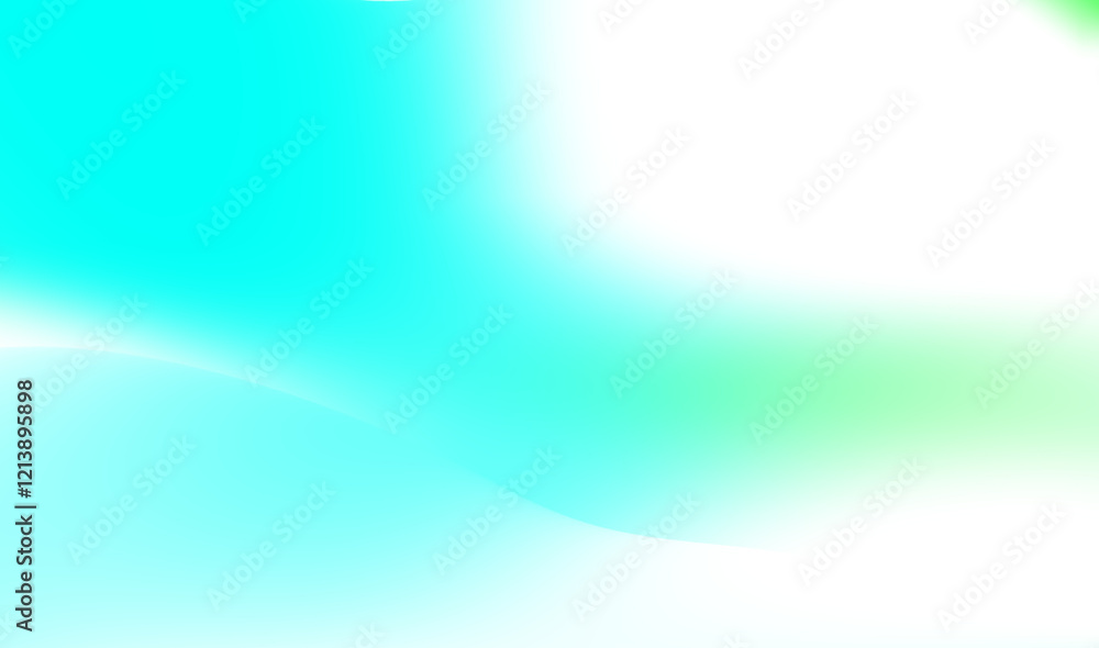 Poster abstract gradient background with turquoise green and white color combination