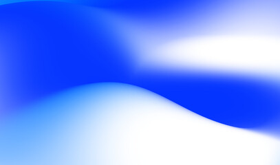 Abstract blue and white gradient background with soft smooth wave pattern