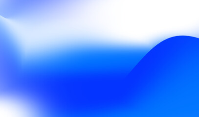 Abstract Background with Blue Gradient and White Minimalist Design Smooth Curves