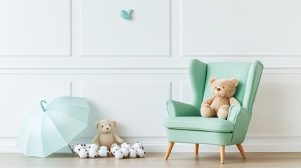 Modern Scandinavian Style Child's Room Featuring a Variety of Playful Decor and Cozy, Functional Furniture Solutions