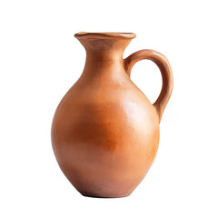Old jug isolated on transparent background