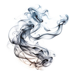 Fototapeta premium Smoke swirl effect isolated on transparent background 