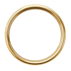 Isolated Golden Ring Circle Object