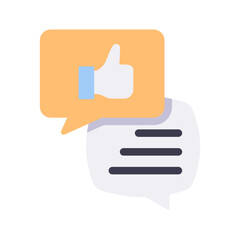 Obraz premium like chat flat style