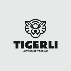 Tigerli Line Art Logo