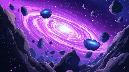 anime theme of galaxy for wallpaper