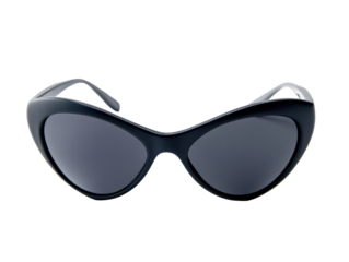 Isolated Dark Grey Cat Eye Sunglasses