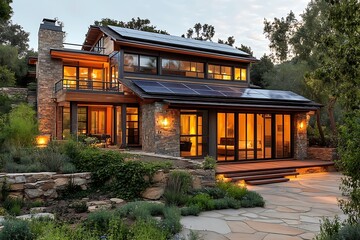 Fototapeta premium Eco-friendly house became more affordable thanks