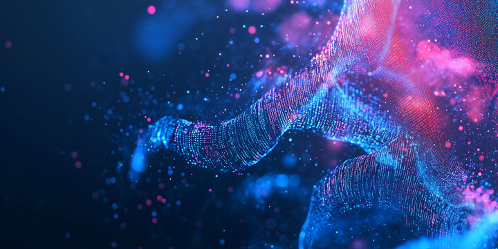 Software development, digital technology concept. Software developer, coding web banner or background	
