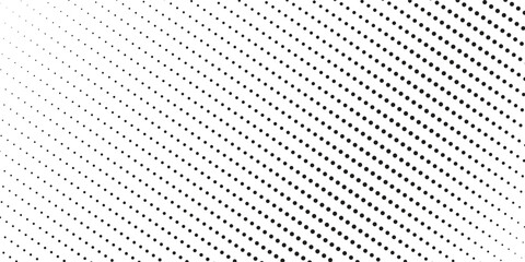 Monochrome gradient halftone dots background. Vector illustration. Abstract small grunge dots
