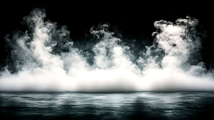 Fototapeta premium Abstract Smoke and Fog: Dark and Dramatic Environmental Background
