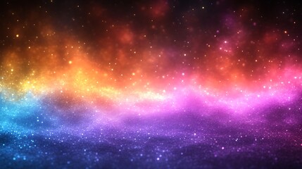 Fototapeta premium Vibrant Glittering Background With Rainbow Hues