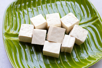 Soy tofu cubes, Tofu soy bean curd