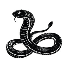 snake Black and white vector 
