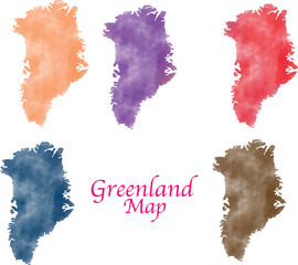 Greenland Map Vector Illustration, watercolor Greenland Map,  Greenland Watercolor Map Stock Vectors and Vector Art © sidra