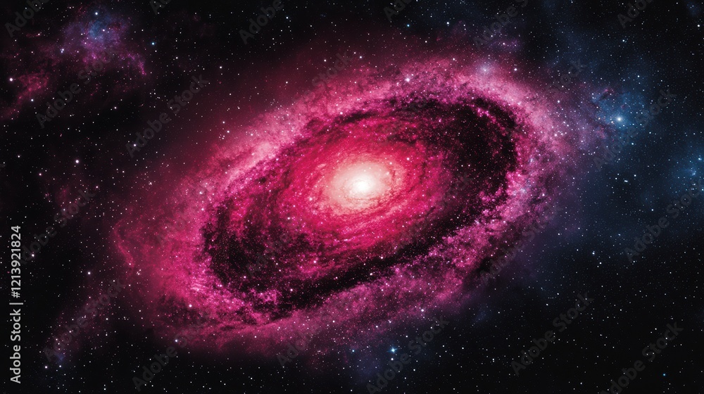 Aufkleber vibrant cosmic swirl of space with ethereal patterns in the depths of the universe