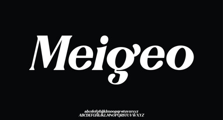 Elegant alphabet letters Font. Minimal modern urban fonts for logo, brand etc. Typography vector illustration
