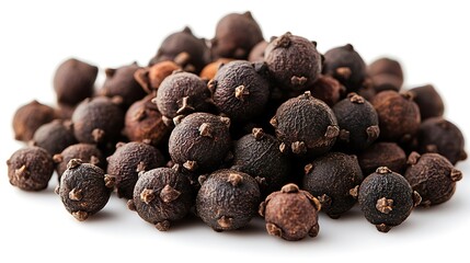 Obraz premium Ground Allspice Pile with Measuring Spoon