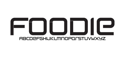 modern minimalist elegant alphabet. futuristic upper case sans serif font. vector design
