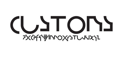 modern alphabet lowercase font. minimalist typography vector illustration design