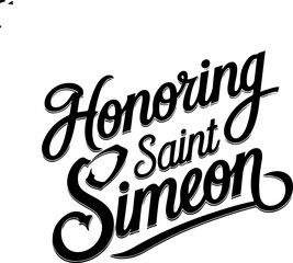 Honoring Saint Simeon.
