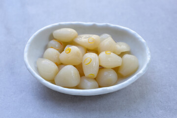 Pickled Scallion, Pickled Japanese leek bulbs