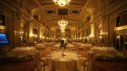 Opulent Ballroom, Gilded Grandeur: A Night of Elegance