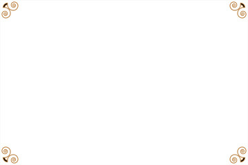 Elements of ornate vintage frames. Border gold on white classic calligraphy swirls, floral motifs. Design print for greeting cards, wedding invitations, restaurant menu, royal certificates. Set 11