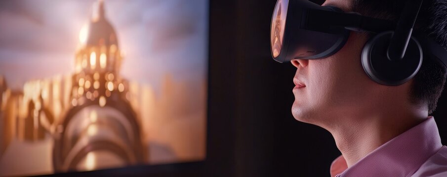 An immersive engineering process is on display as an expert adjusts a 3D holographic engine model, merging cutting-edge AR innovation with traditional design techniques.