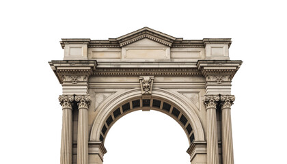 Obraz premium Architectural stone archway with ornate columns