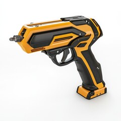 Fototapeta premium Futuristic Yellow And Black Handheld Power Tool
