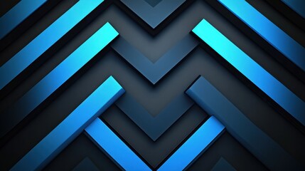 Sophisticated blue Background with Zigzags and Patterns for Design, Featuring White Space in the Center for Text. Abstract Geometric Modern Wallpaper Ideal for Banner Templates and Digital Projects.