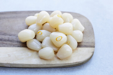 Pickled Scallion, Pickled Japanese leek bulbs
