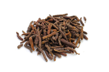 Dried long pepper or Indian long pepper
