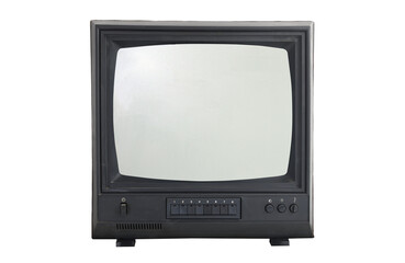 The old TV on the isolated.Retro technology concept.