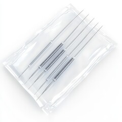 Sterile Acupuncture Needles Packaged For Use