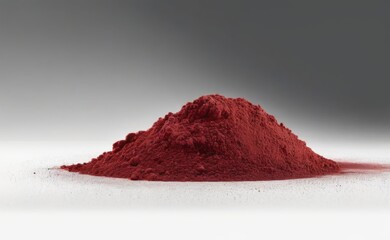 A powerful explosion captured in mid-air, with a cloud of red dust and debris erupting outwards.