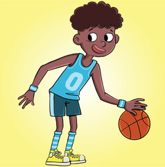 boy in a basketball jersey drives the ball2